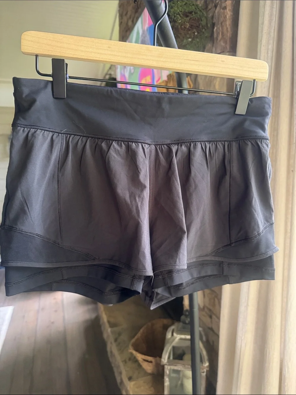 Lululemon Hottie Hot Shorts with Built in Tights Black 10